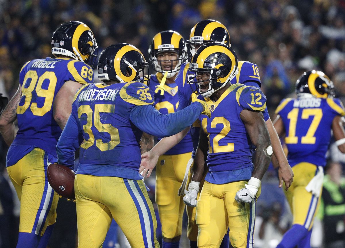 The Los Angeles Rams Celebrates First Playoff Game HustleTV Sports