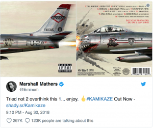 HustleTV.tv-‘Kamikaze’ Eminem Drops New Album Surprising The Music Industry