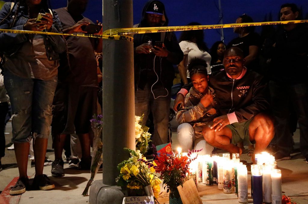 HustleTV.tv Memorial to Nipsey Hussle Grows Outside Rapper's Clothing Store DJ Hustle